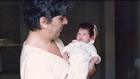 With his daughter Eden