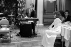 Performing on his wedding day