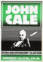 Poster for the Paradiso show, Amsterdam - 1983-03-12