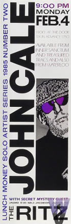 Poster for The Ritz, Austin show 1985-02-04