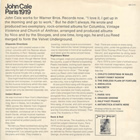 Paris 1919 promo sheet for the original album