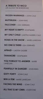 Wroclaw setlist