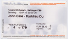 Ticket to the Essen 2010-07-10 show - Thanks: Bernd-J&uuml;rgen Grude