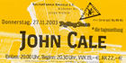 Ticket Stub Krefeld 2003-11-27 - Thanks: Bernd-J&uuml;rgen Grude