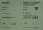 London 1981-04-19 ticket  - Thanks: Gary Fox