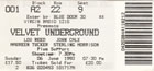 Unused ticket for the London show - thanks: Peter Elliot