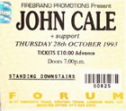  London 1993-10-28 ticket - Thanks: Peter Elliot