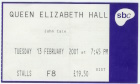 London 2001-02-13 ticket - Thanks: Gordon Lyon