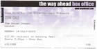 London 2003-07-14 show ticket - Thanks: Gary Fox