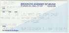 Ticket Stub New York 1989-12-03 - Thanks: Gordon Lyon