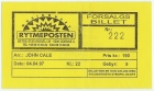 Odense 1997-04-04 ticket - Thanks: Gordon Lyon