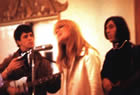 Lou Reed, Nico and John Cale. January 13, 1966. Live at the psychiatrists convention at the Delmonico's Hotel, New York. &copy; 1966 Adam Ritchie